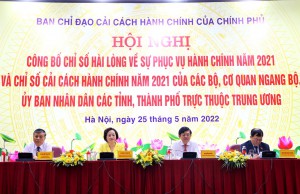 Chủ trì Hội nghị (nguồn: moha.gov.vn)