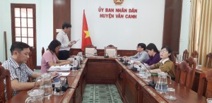 Kiểm tra công tác xây dựng, ban hành văn bản quy phạm pháp luật tại Hội đồng nhân dân, Ủy ban nhân dân huyện Vân Canh