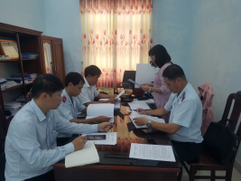 Công bố Quyết định thanh tra chuyên ngành đối với Ban quản lý dự án đầu tư xây dựng và Phát triển quỹ đất huyện Hoài Ân.