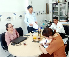Đoàn kiểm tra làm việc với Văn phòng Thừa  phát lại Nam Trung Bộ