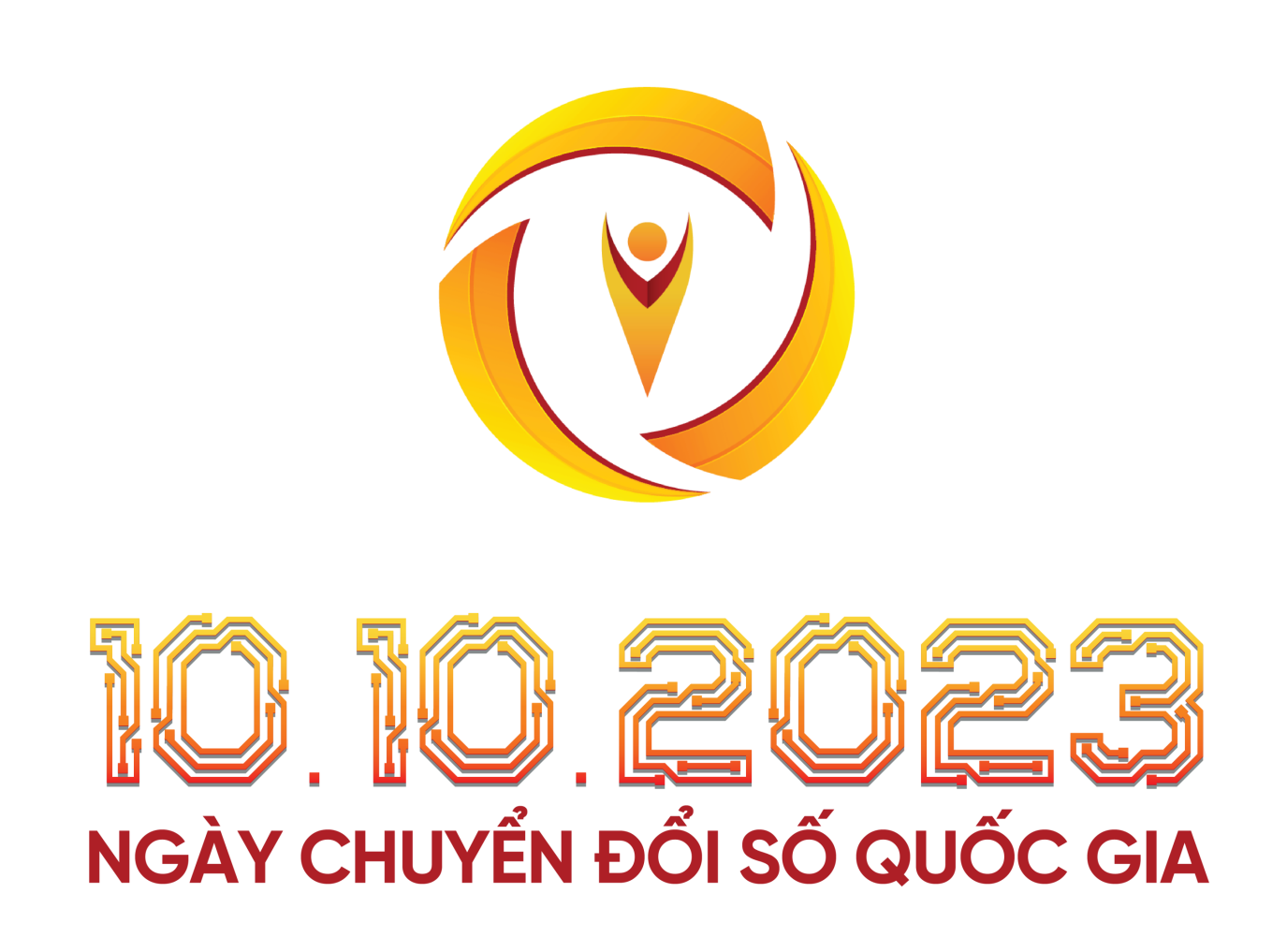 (Bộ nhận diện Ngày Chuyển đổi số quốc gia năm 2023)