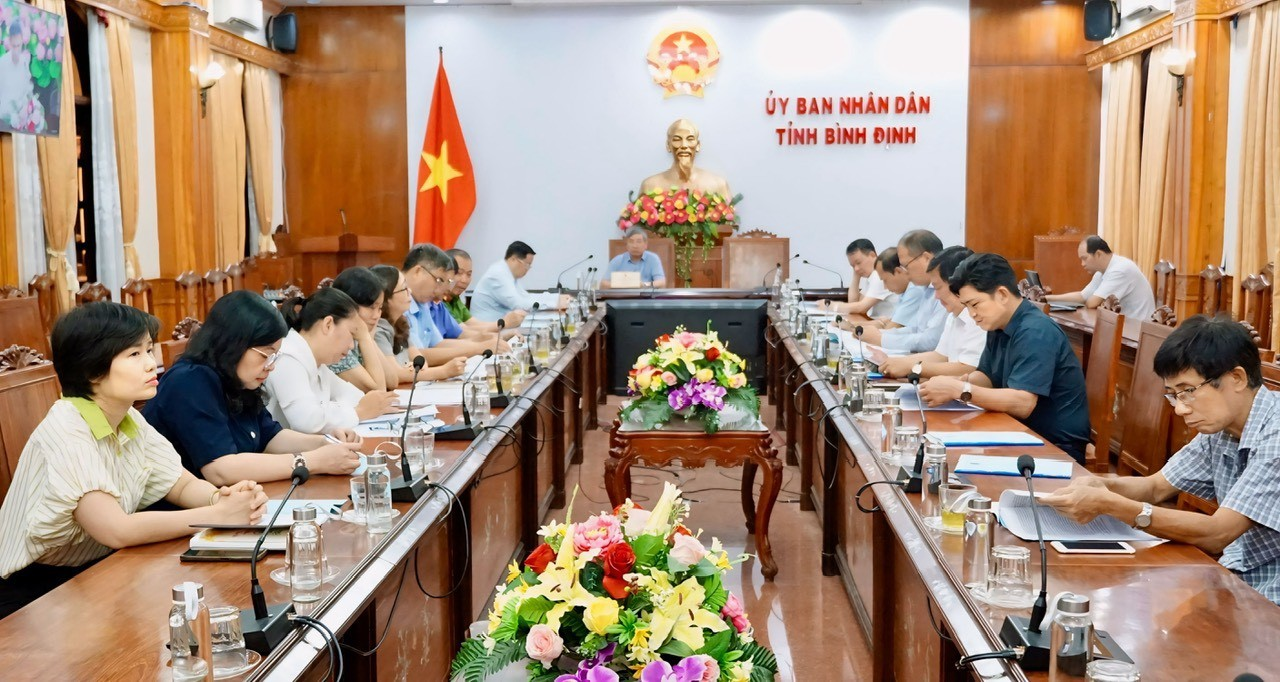 Quang cảnh tại điểm cầu Bình Định